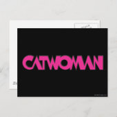 Catoman Logo roze Briefkaart (Voorkant / Achterkant)