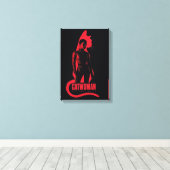 Catoman Selina Kyle Cat Silhouette Canvas Afdruk (Insitu (Houten vloer))