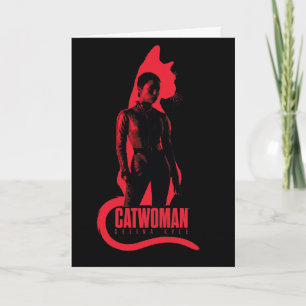 Catoman Selina Kyle Cat Silhouette Kaart