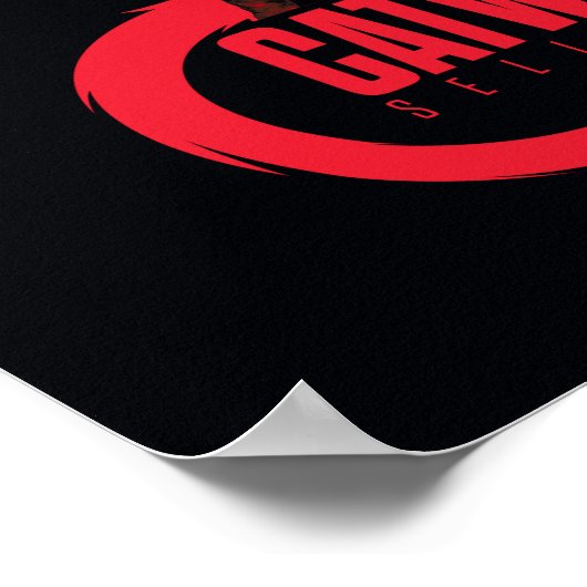 Catoman Selina Kyle Cat Silhouette Poster (Hoek)