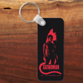 Catoman Selina Kyle Cat Silhouette Sleutelhanger (Voorkant)