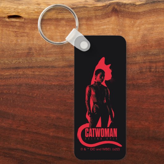 Catoman Selina Kyle Cat Silhouette Sleutelhanger (Voorkant)
