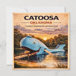 Catoosa Blauwe Walvis Route 66 Briefpapier