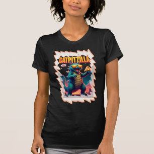 Catpizilla T-Shirt Fun Pizza Chat Monstre – Mignon