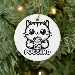 Catpuccino 1 keramisch ornament