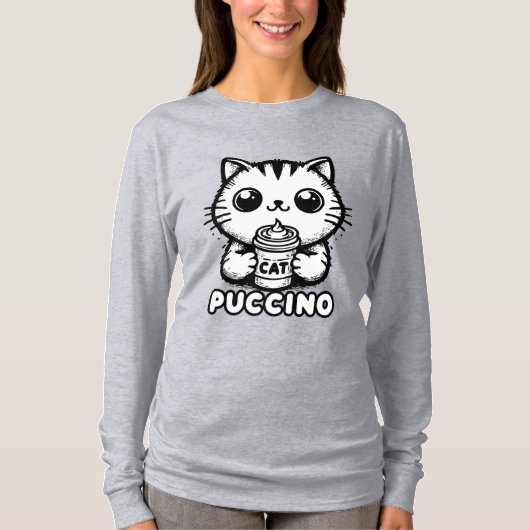 Catpuccino 1 t-shirt (Voorkant)