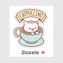 CATPUCCINO Cat Sticker