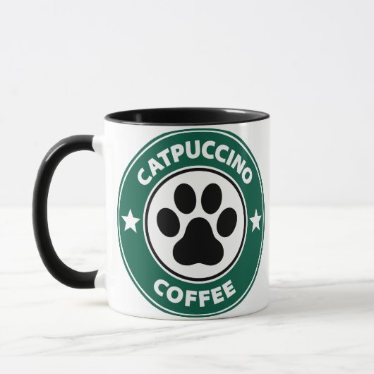 Catpuccino Coffee Mug (Gauche)
