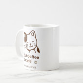 ☕🐾 Catpuccino Vibes Koffiemok (Voorkant links)
