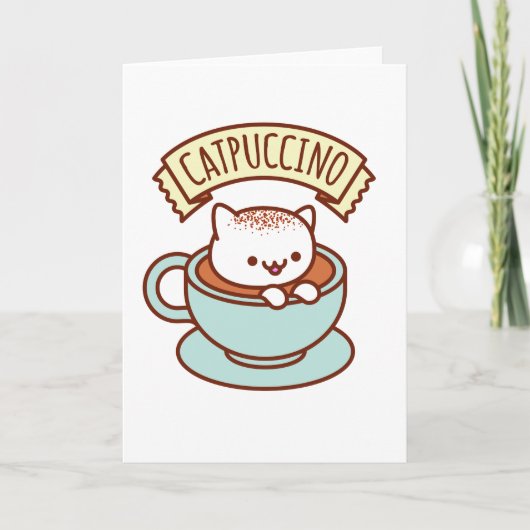 CATPUCCINO wenskaart Kaart (Voorkant)
