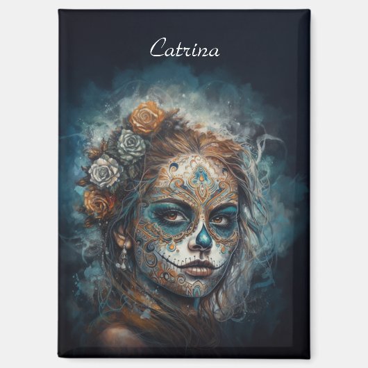 Catrina Azul, aangepast Magneet (Voorkant)