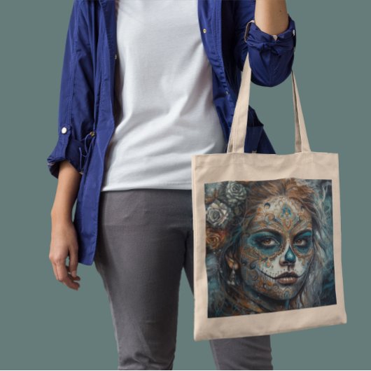 Catrina Azul Tote Bag