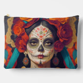 Catrina Dag van de Dode Grote Accessoire Pouch Etui (Voorkant)