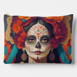 Catrina Dag van de Dode Grote Accessoire Pouch Etui