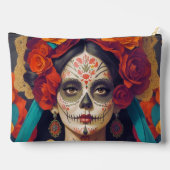 Catrina Dag van de Dode Grote Accessoire Pouch Etui (Achterkant)
