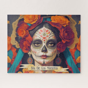 Catrina Dag van de Doden 1 met tekst Legpuzzel