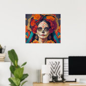 Catrina Dag van de Doden 1 Poster (Thuiskantoor)