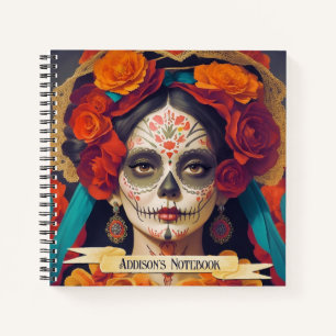 Catrina Day Of Dead 1 Avec Carnet Texte