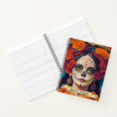 Catrina Day Of Dead 1 Avec Carnet Texte (Intérieur)