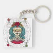 Catrina Día de Muertos Web Sleutelhanger (Achterkant)
