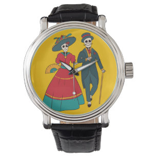 Catrina een Mexicaanse dag van de dood Horloge