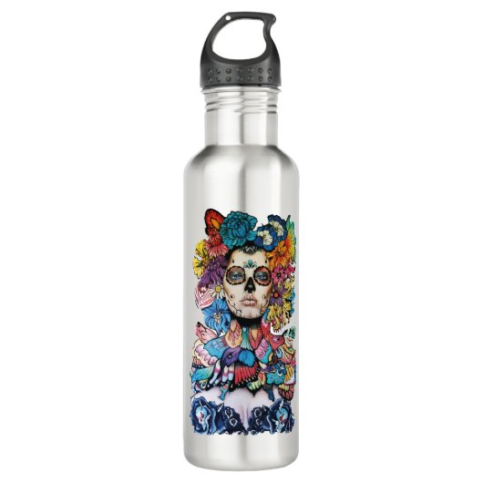 Catrina Multicolor Waterfles (Voorkant)