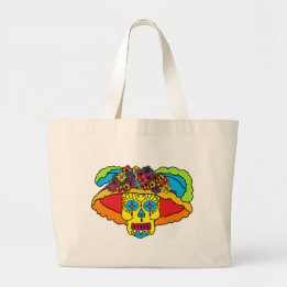 Catrina Sugar Skull Grote Tote Bag