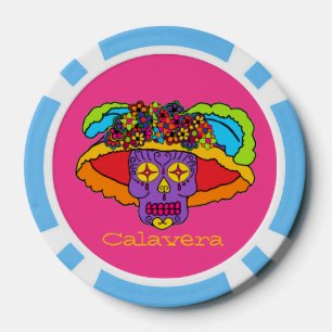 Catrina Sugar Skull Poker Chips