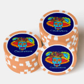 Catrina Sugar Skull Poker Chips (Opstapeling)