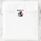 Catriotic AF – Cool Black Cat Patriotic Sticker (Tas)
