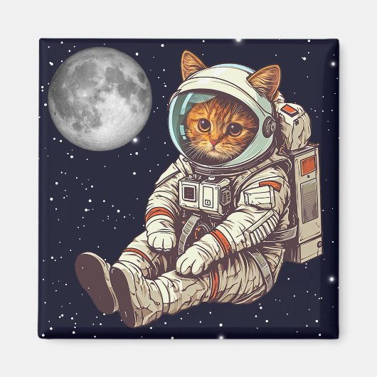 Catronaut Cat Astronaut Magneet (Voorkant)