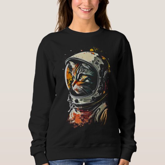 Catronaut Cat Astronaut space cat Trui (Voorkant)