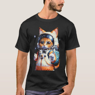 Catronaut Kat Astronaut ruimte kat 3 T-shirt