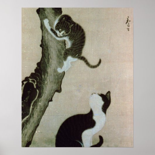 Cats, 17th century (ink on silk) poster (Voorkant)