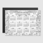 Cats 2026 Calendar Personalized Message or Name (Voorkant / Achterkant)