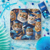 Cats Afstuderen dag Papieren Bordje (Feest)