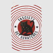Cats Against Fascists Golfhanddoek (Voorkant)