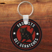 Cats Against Fascists Sleutelhanger (Voorkant)