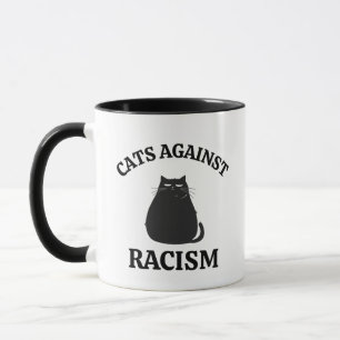 Cats Against Racism: Grappige politieke humor Cat  Mok