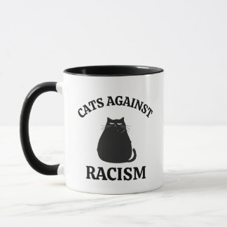 Cats Against Racism: Grappige politieke humor Cat  Mok