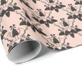 Cats and Catnip Damask Kijk Patroon Cadeaupapier (Rol Hoek)