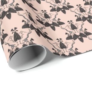 Cats and Catnip Damask Kijk Patroon Cadeaupapier