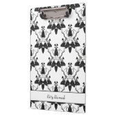 Cats and Catnip Damask Kijk Patroon Klembord (Links)