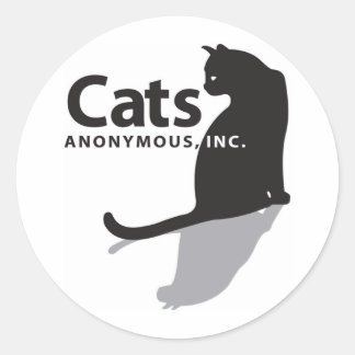 Cats Anoniem Logo Merchandise Ronde Sticker