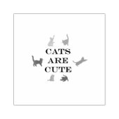 cats are cute 	rubberstempel (Afrduk)