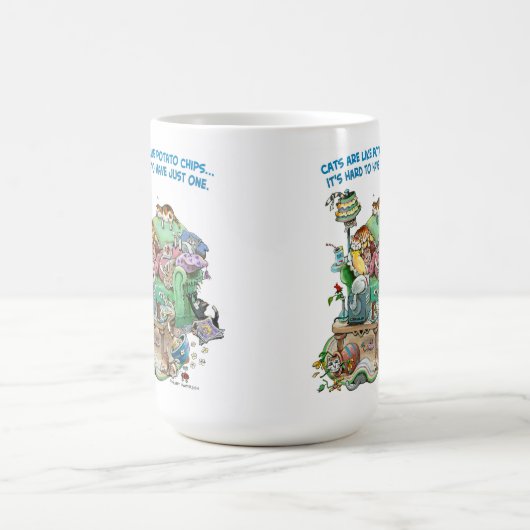 Cats Are Like Potatoe Chips Mug (Centre)