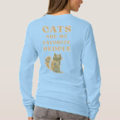 Cats are my Favorite Longsleeve Women's T-Shirt (Achterkant)