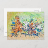 Cats Band, Louis Wain Briefkaart (Voorkant / Achterkant)