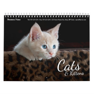Cats Bedrijf Bedrijf Muurkalender 2024 Kalender