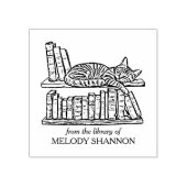 Cats Boekenplank Boekenplaat Rubberstempel (Afrduk)